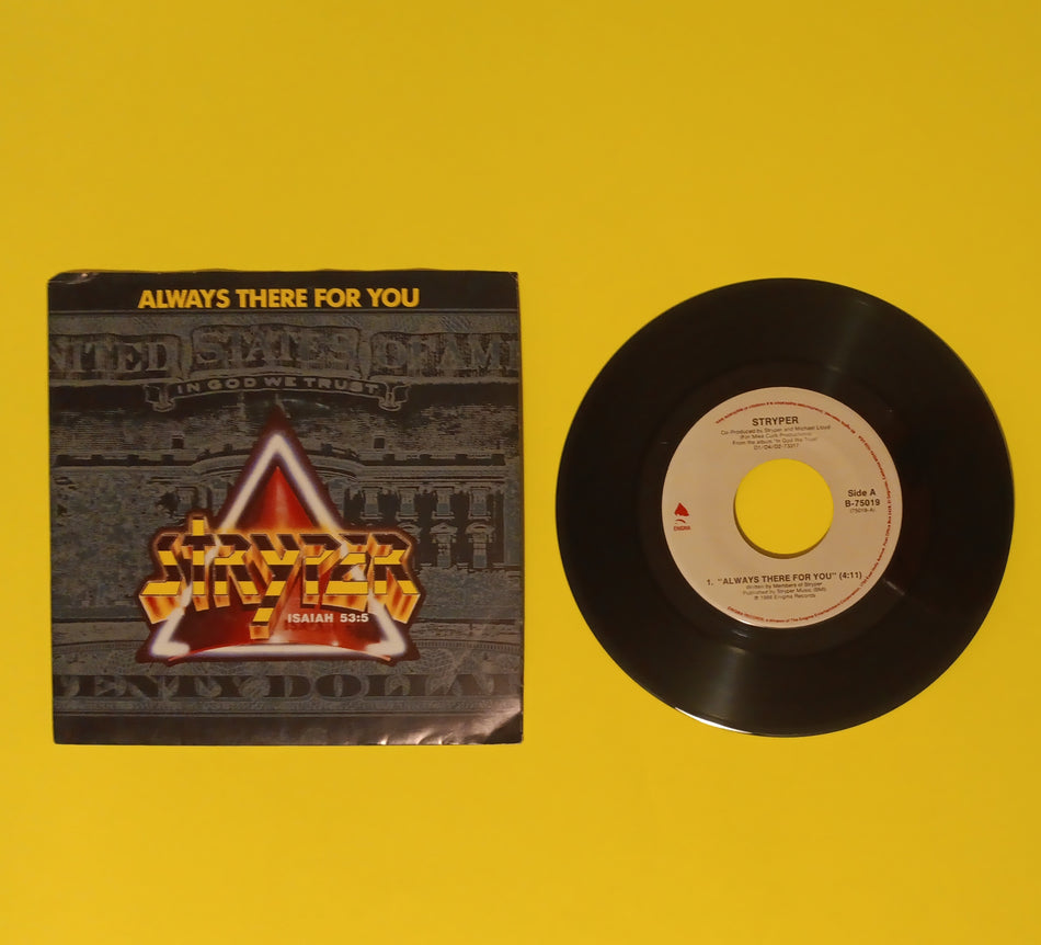 Stryper - Always There For You - 1988 - B 5873 Used - VG++ - 7" Vinyl