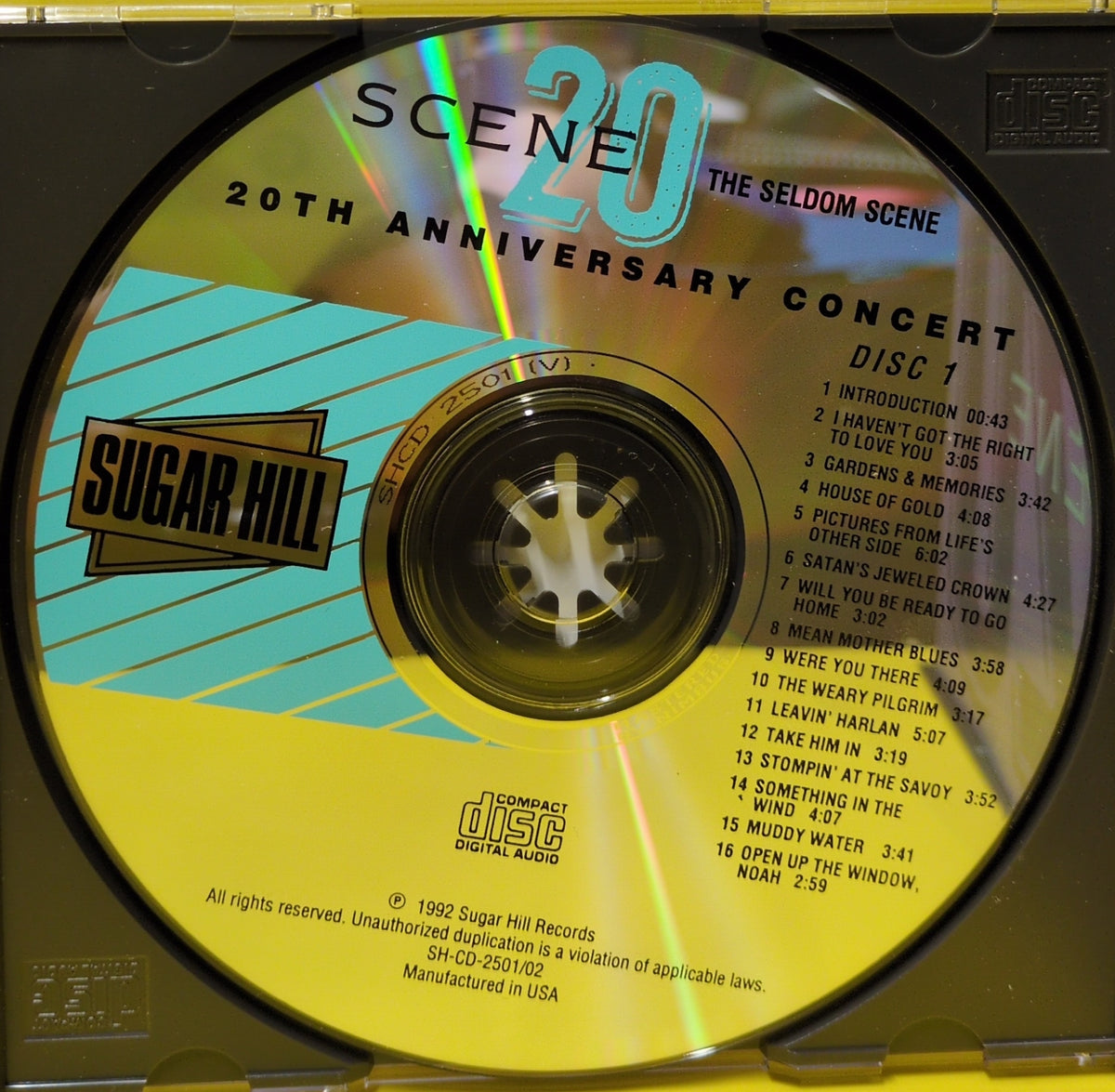 The Seldom Scene - Scene 20 (20th Anniversary Concert) - 1992 - SH-CD-2501/02 Used - NM - 2xCD