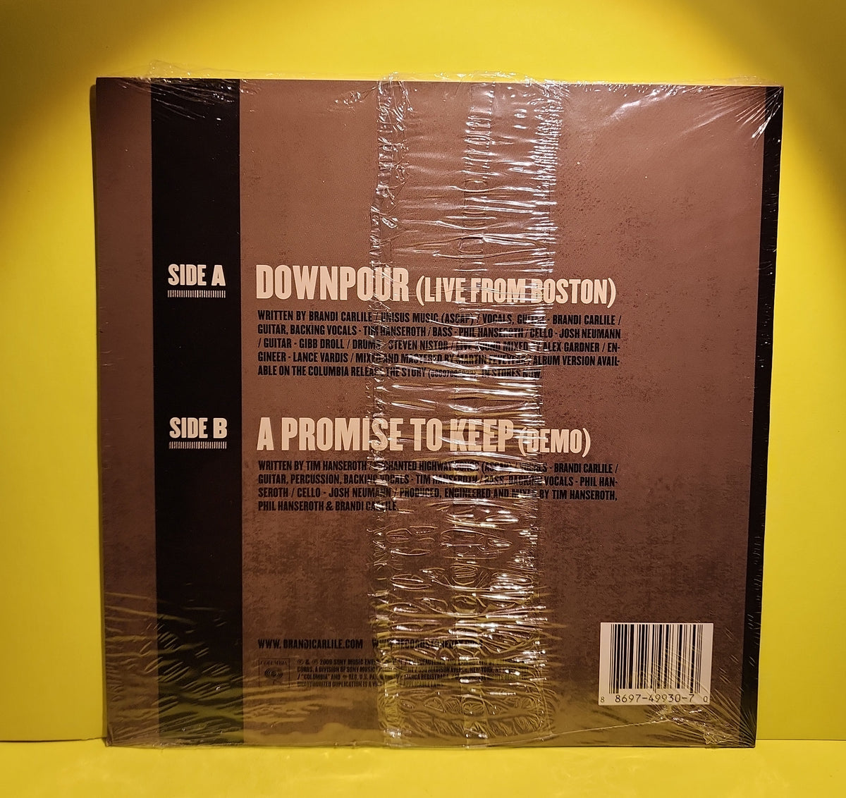 7" Brandi Carlile - Downpour - 2009 - 88697499307 New - Sealed - Vinyl