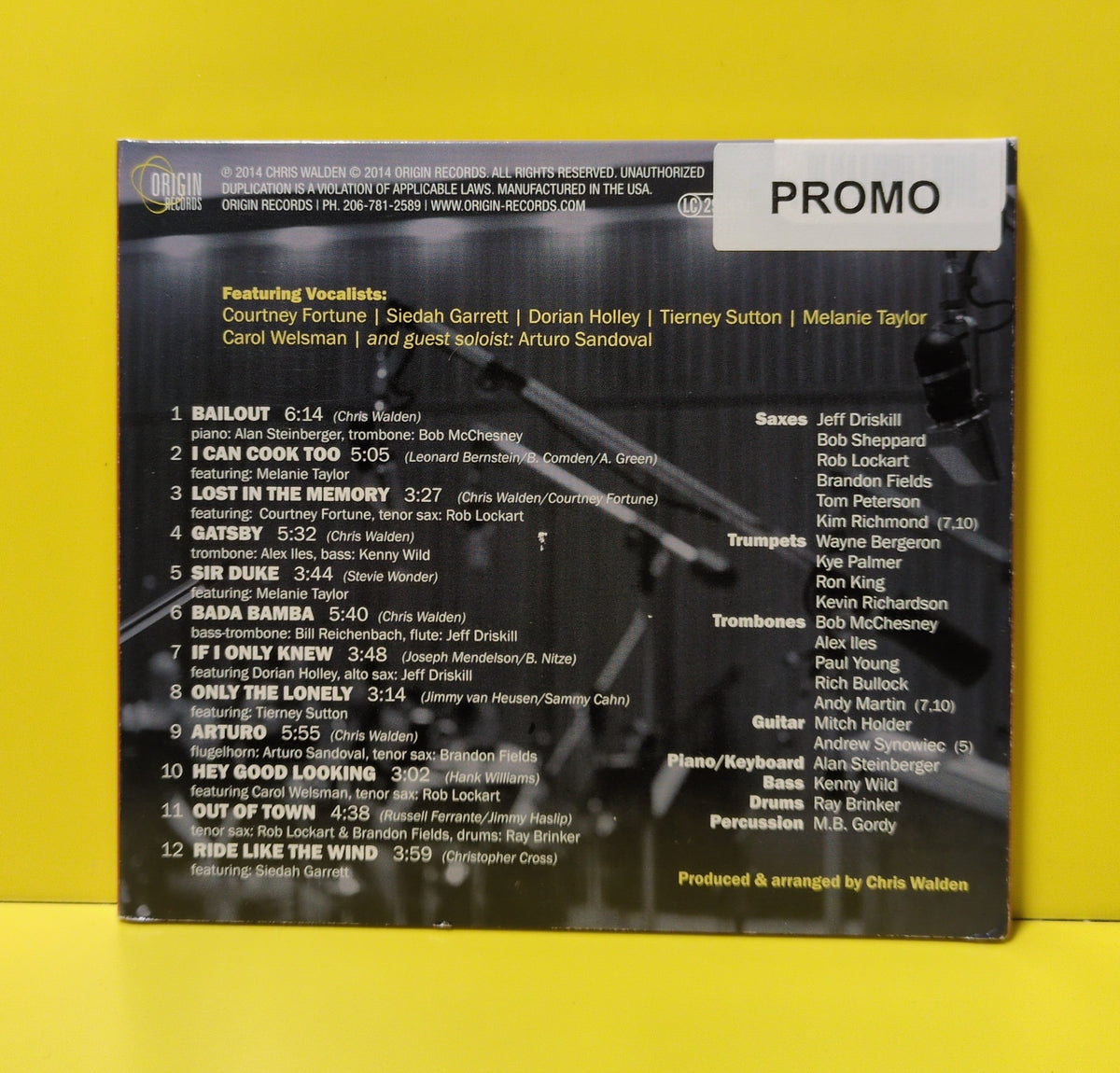 Chris Walden Big Band - Full-On! - 2014 - 82669 Used - EX - CDs - Promo