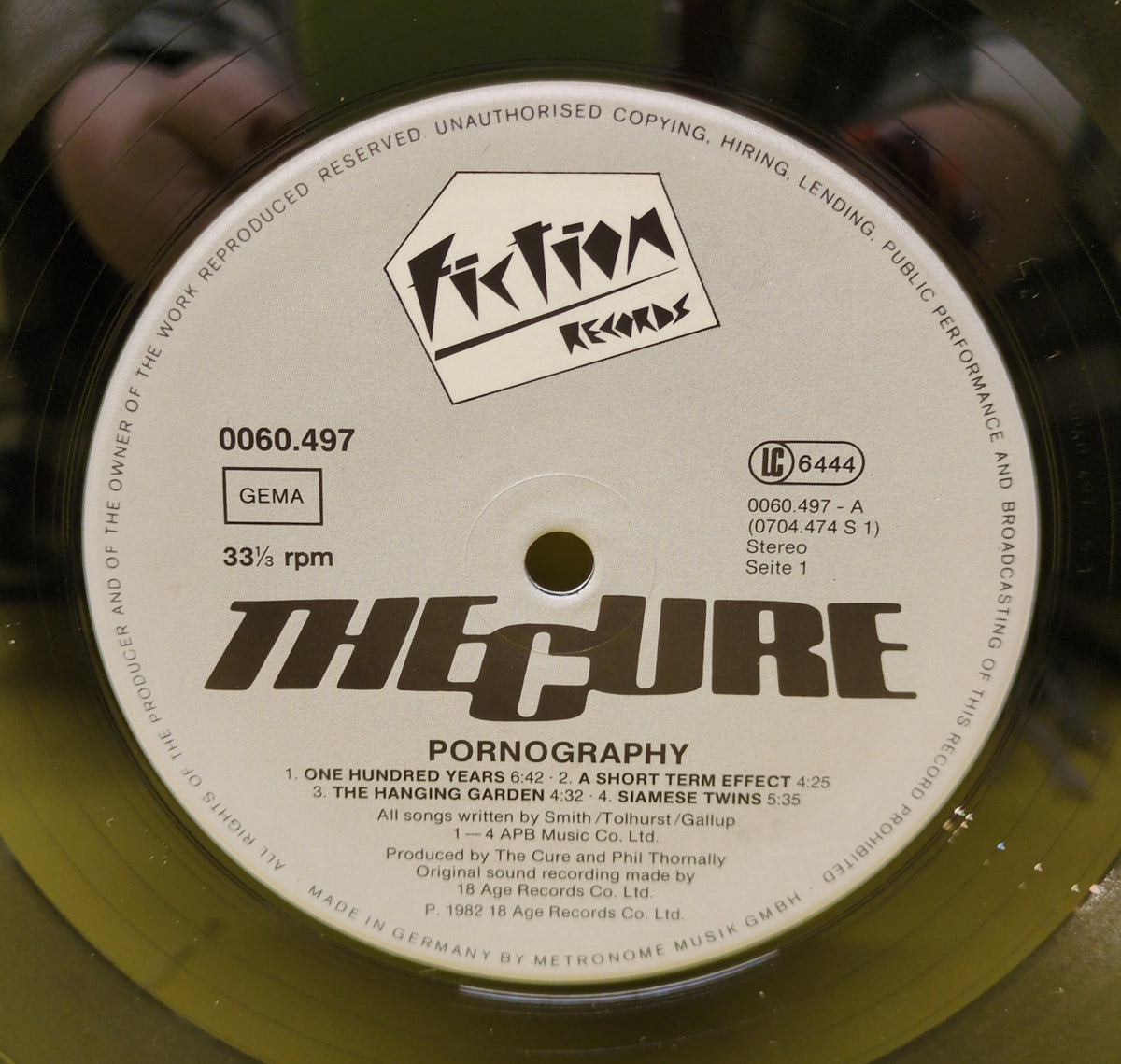The Cure - Pornography - 1982 - 0060.497 Used - VG+ - Vinyl - Germany Import