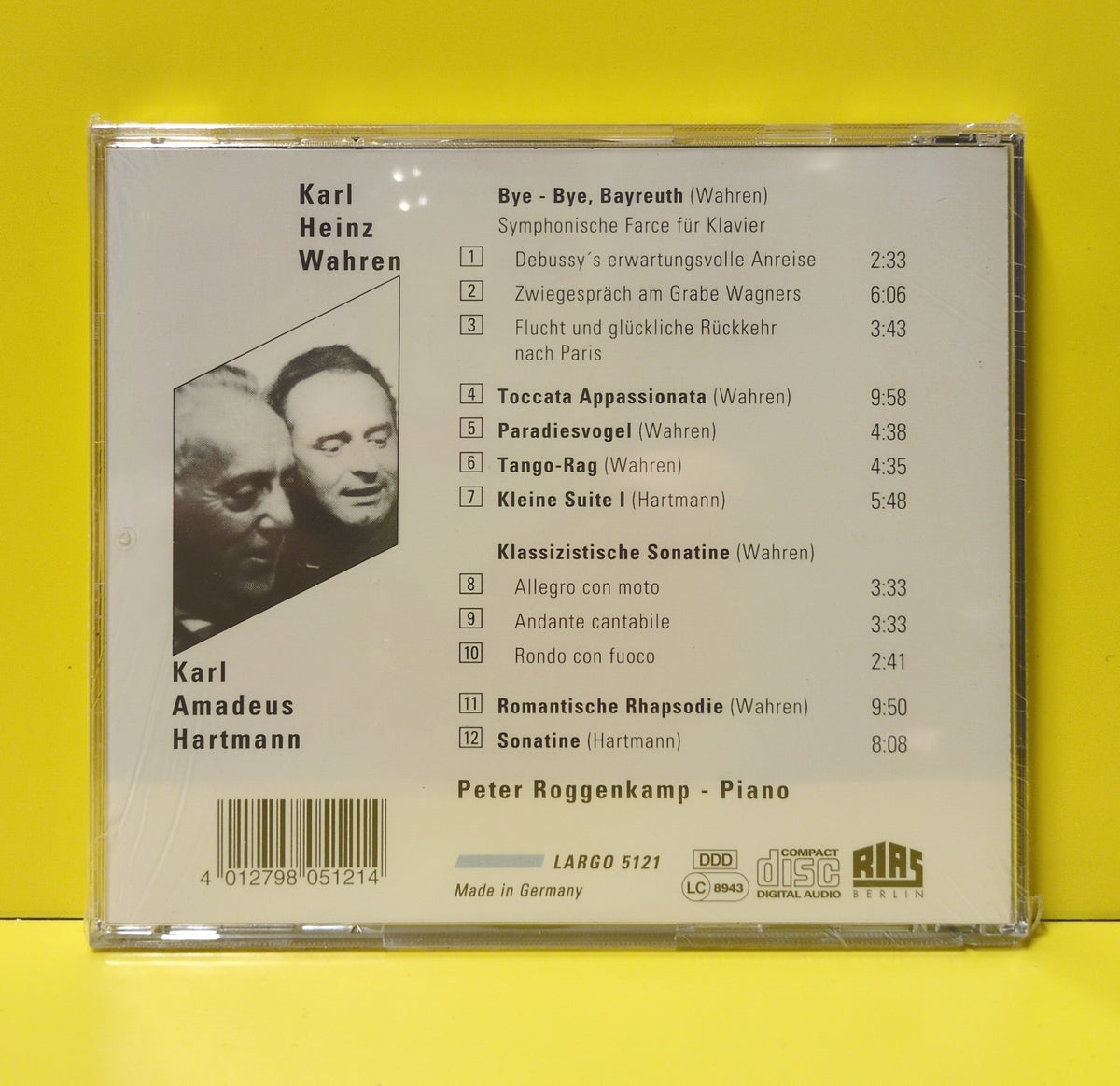 Peter Roggenkamp, Karl Heinz Wahren, Karl Amadeus Hartmann - Karl Heinz Wahren . Karl Amadeus Hartmann - 1993 - 5121 New - Sealed - CDs
