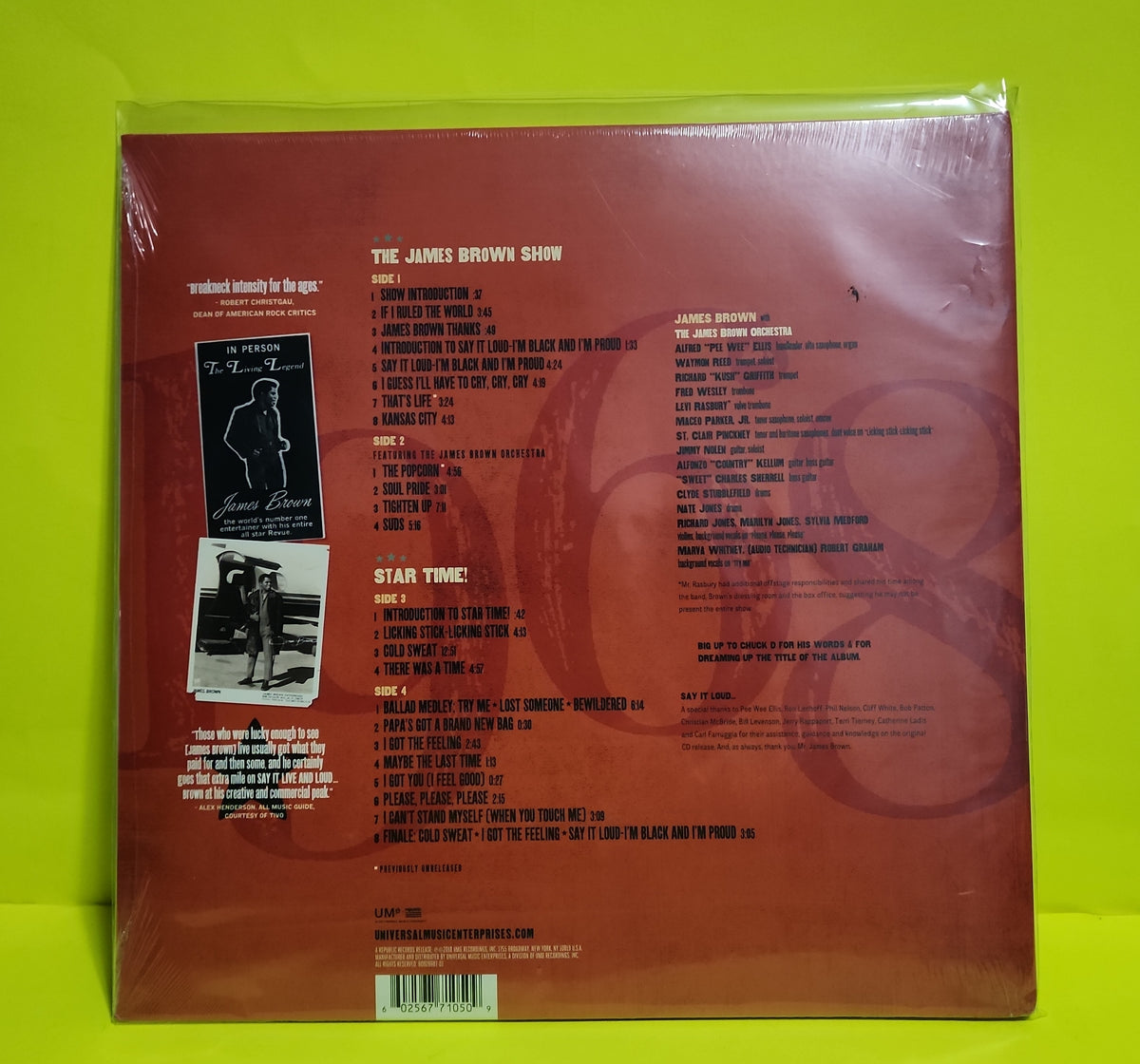 James Brown - Say It Live And Loud (08.26.68 Live In Dallas) - 2019 - B0028607-01 New - Sealed - Vinyl
