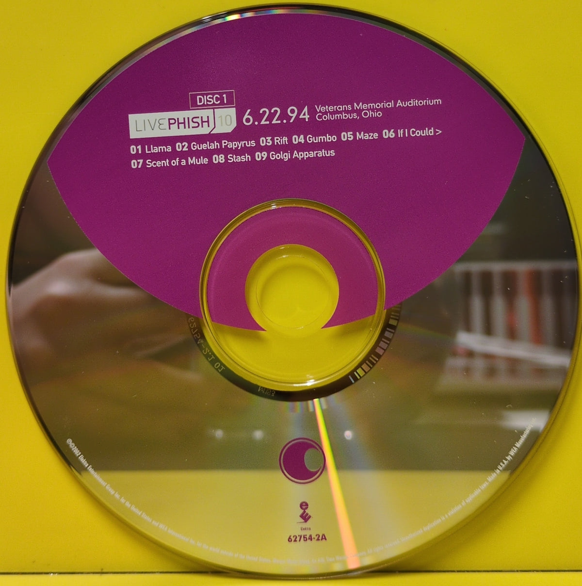 Phish - LivePhish 10 (6.22.94 Veterans Memorial Auditorium Columbus, Ohio) - 2002 - 62754-2 Used - VG++ - 3xCD Set