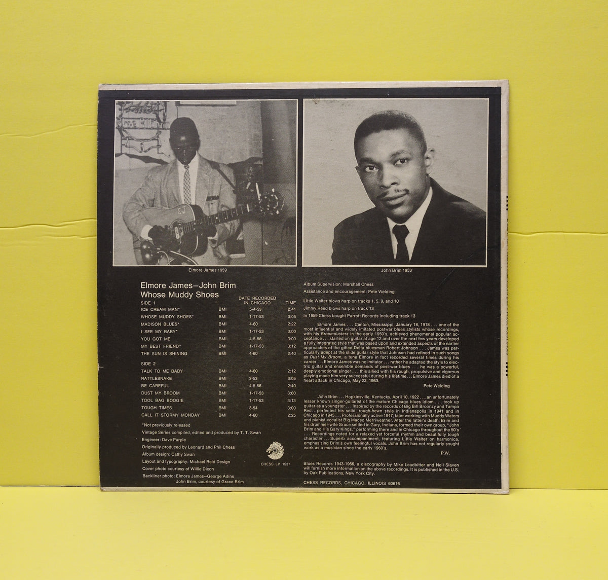 Elmore James, John Brim - Whose Muddy Shoes - 1969 - DJLP 1537 Used - VG++ - Vinyl - Promo
