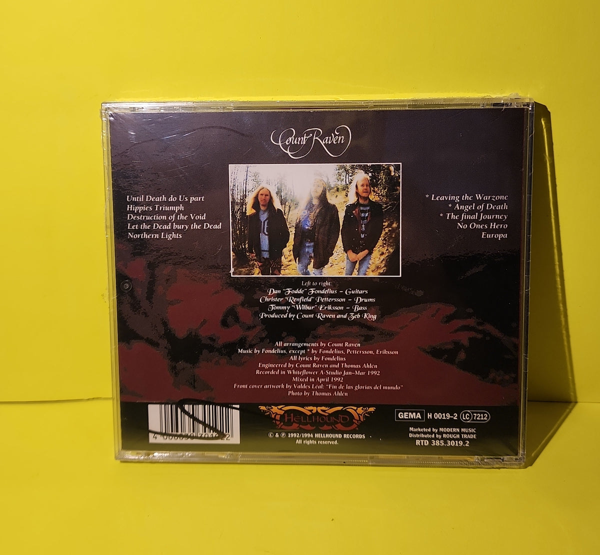 Count Raven - Destruction Of The Void - 1994 - H 0019-2 New - Sealed - CDs