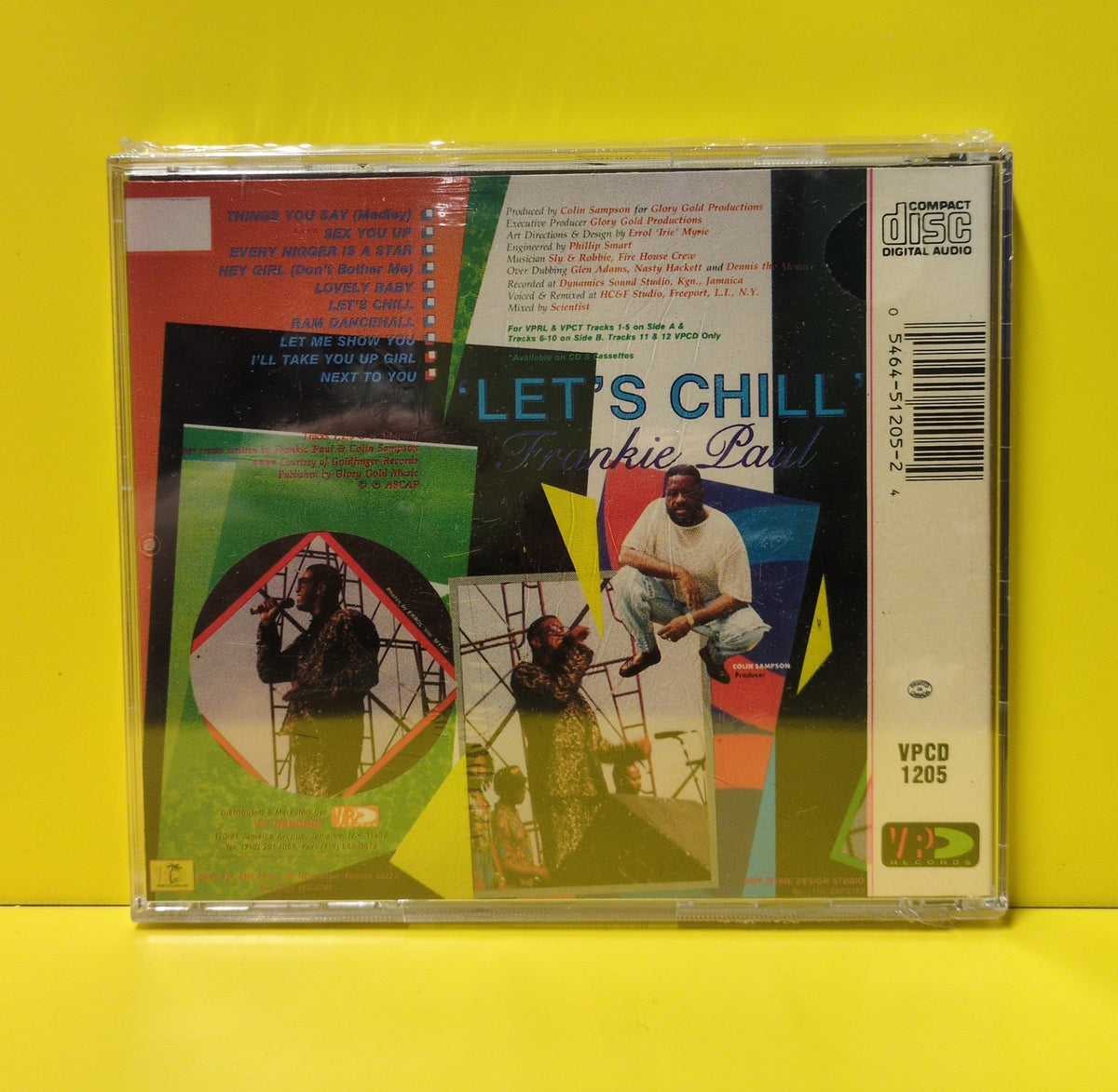 Frankie Paul - Let's Chill - VPCD 1205 New - Sealed - CDs