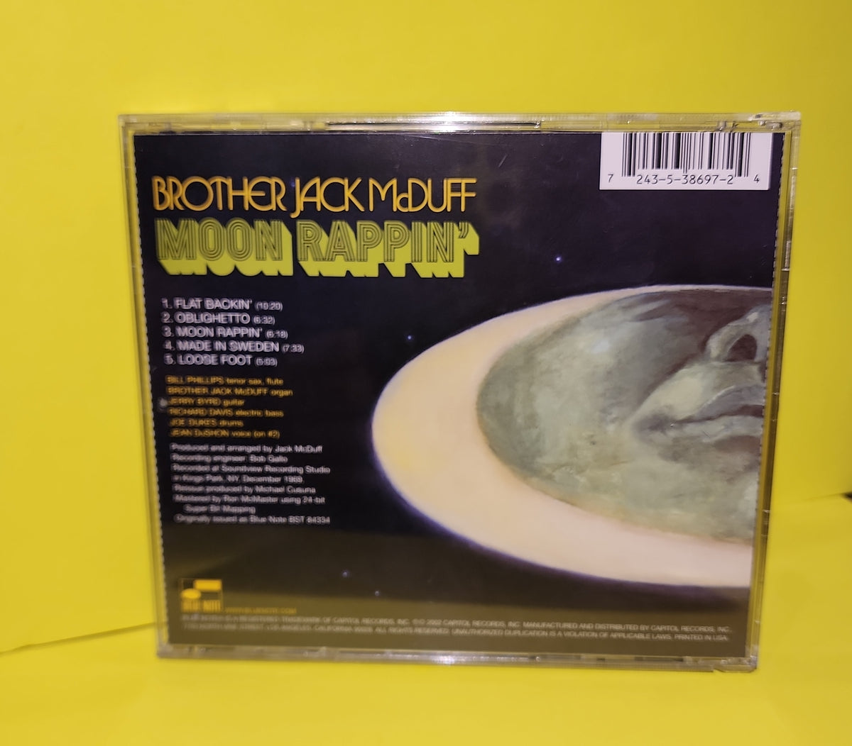 Brother Jack McDuff - Moon Rappin' - 2002 - 7243 5 38697 2 4 New - EX - CDs