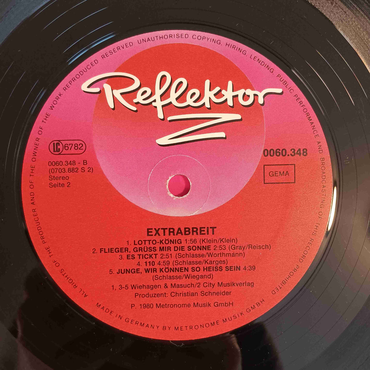 Extrabreit - Welch Ein Land Was Fur Manner AUTOGRAPHED - 1981 - 0060.431 Used - VG+ - Vinyl