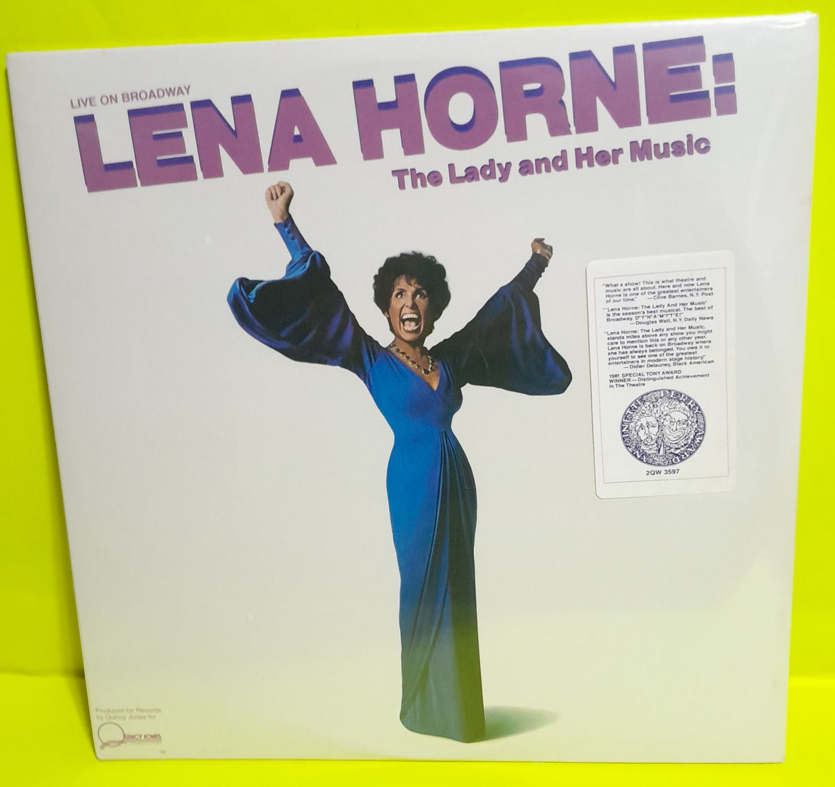 Lena Horne - Lena Horne: The Lady And Her Music (Live On Broadway) - 1981 - 2QW 3597 New - Sealed - Vinyl