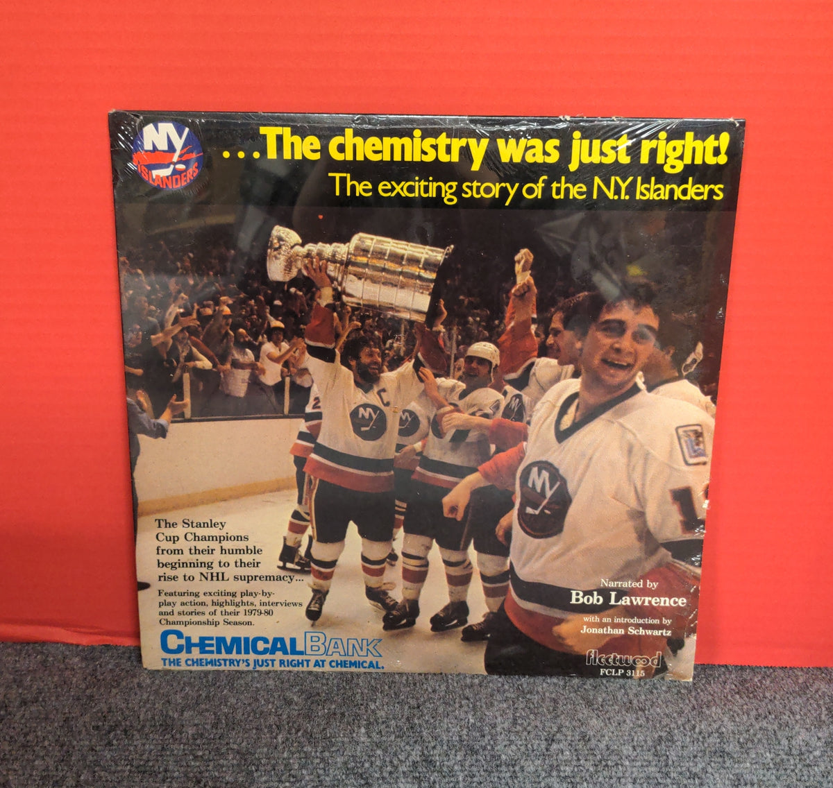 Bob Lawrence, Jonathan Schwartz, N.Y. Islanders - ...The Chemistry Was Just Right! - 1980 - FCLP 3115 New - Sealed - Vinyl