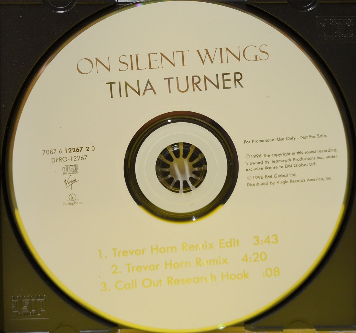Tina Turner - On Silent Wings - 1996 - DPRO-12267 Used - VG+ - CDs - Promo