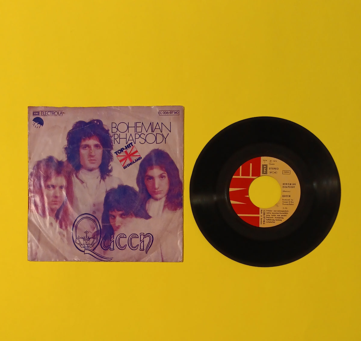 Queen - Bohemian Rhapsody (Germany) - 1975 - 1C 006-97 140 Used - VG+ - 7" Vinyl