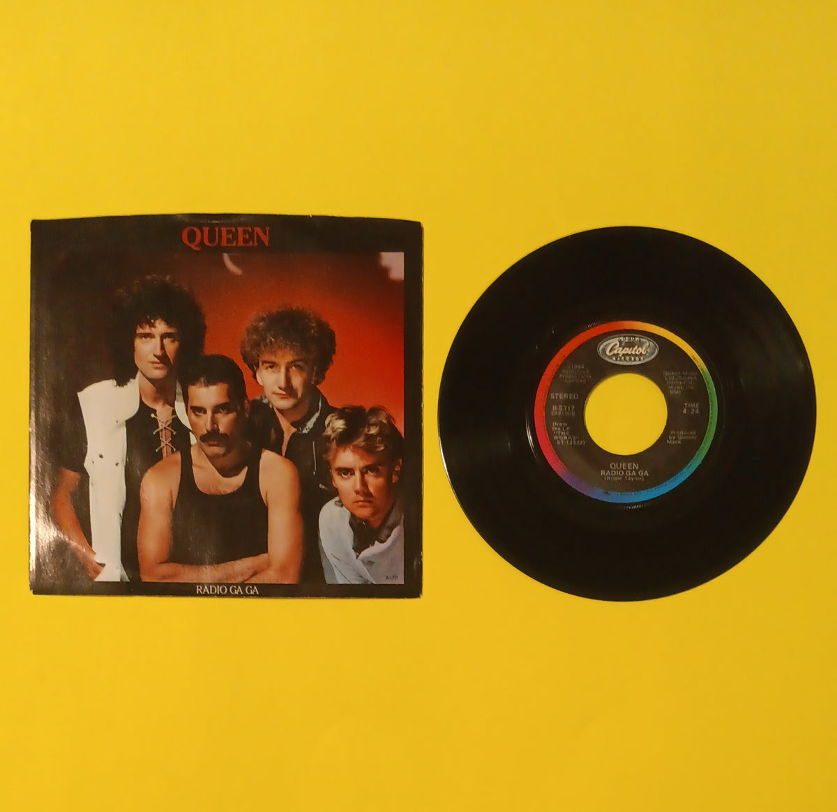 Queen - Radio Ga Ga / Ego Crazy - 1984 - B-5317 Used - NM - 7" Vinyl