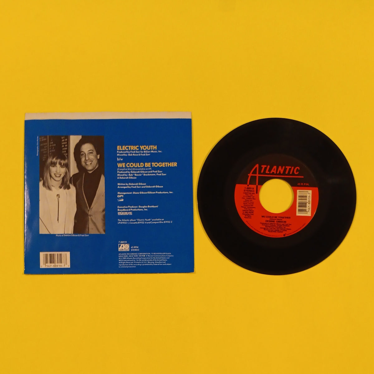 Debbie Gibson - Electric Youth / We Could Be Together - 1989 - 7-88919 Used - EX - 7" Vinyl