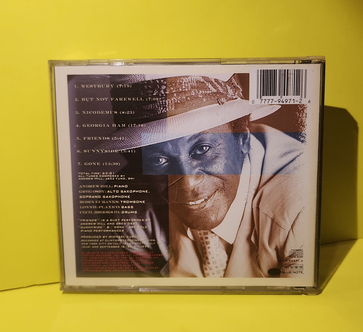Andrew Hill - But Not Farewell - 1991 - CDP 7 94971 2 Used - EX - CDs