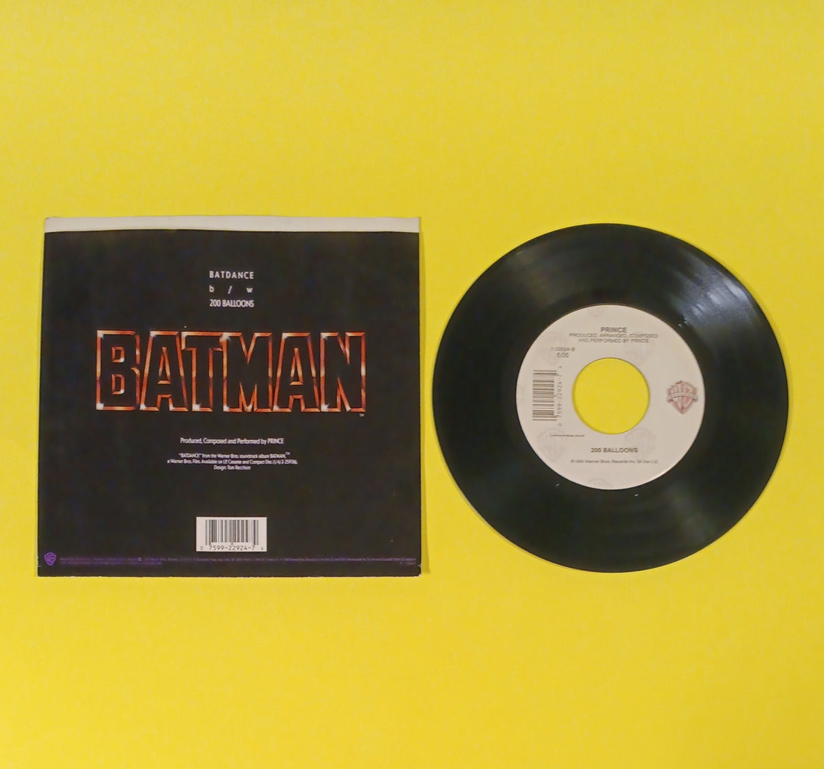 Prince - Batdance / 200 Balloons 7" - 1989 - 9 22924-7 Used - VG++ - Vinyl