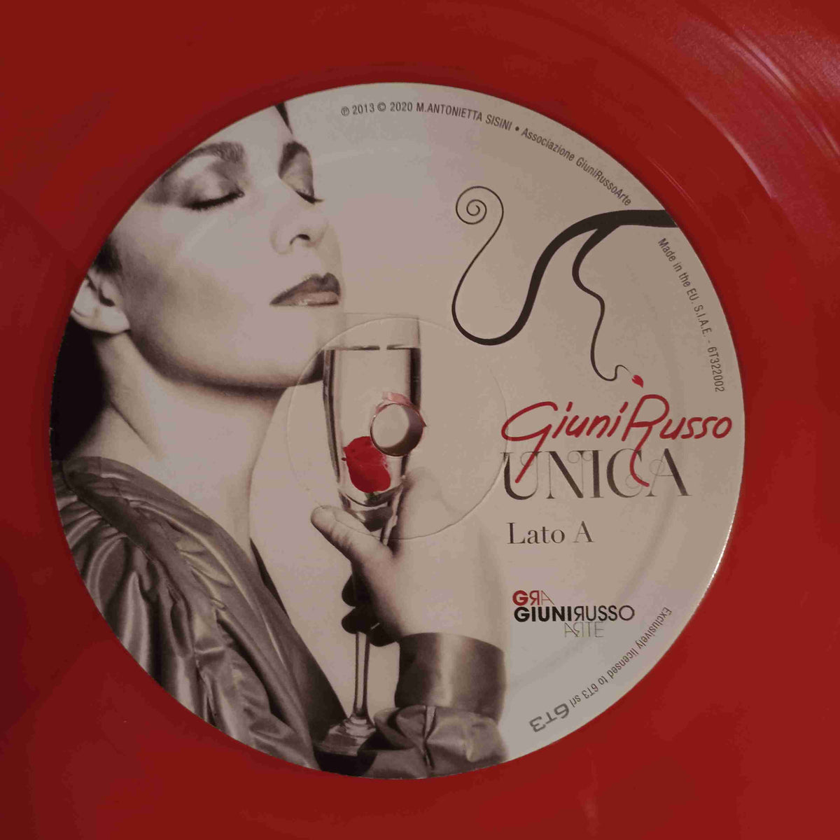 Giuni Russo - Unica (Italy Red Vinyl Europop) - 2020 - 6T322002 Used - NM - Vinyl