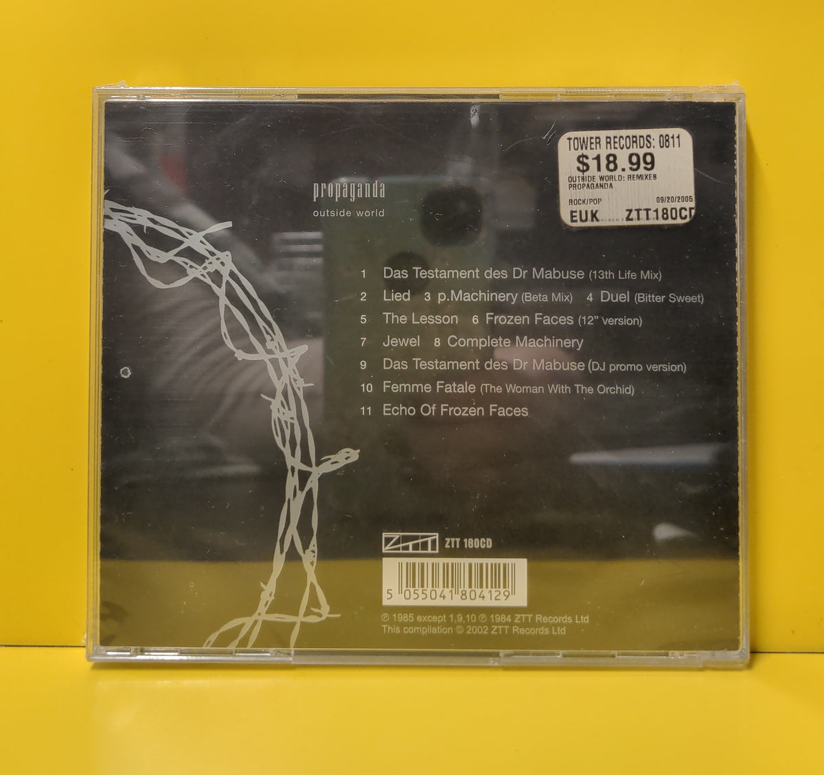 Propaganda - Outside World - 2002 - ZTT 180CD New - Sealed - CDs