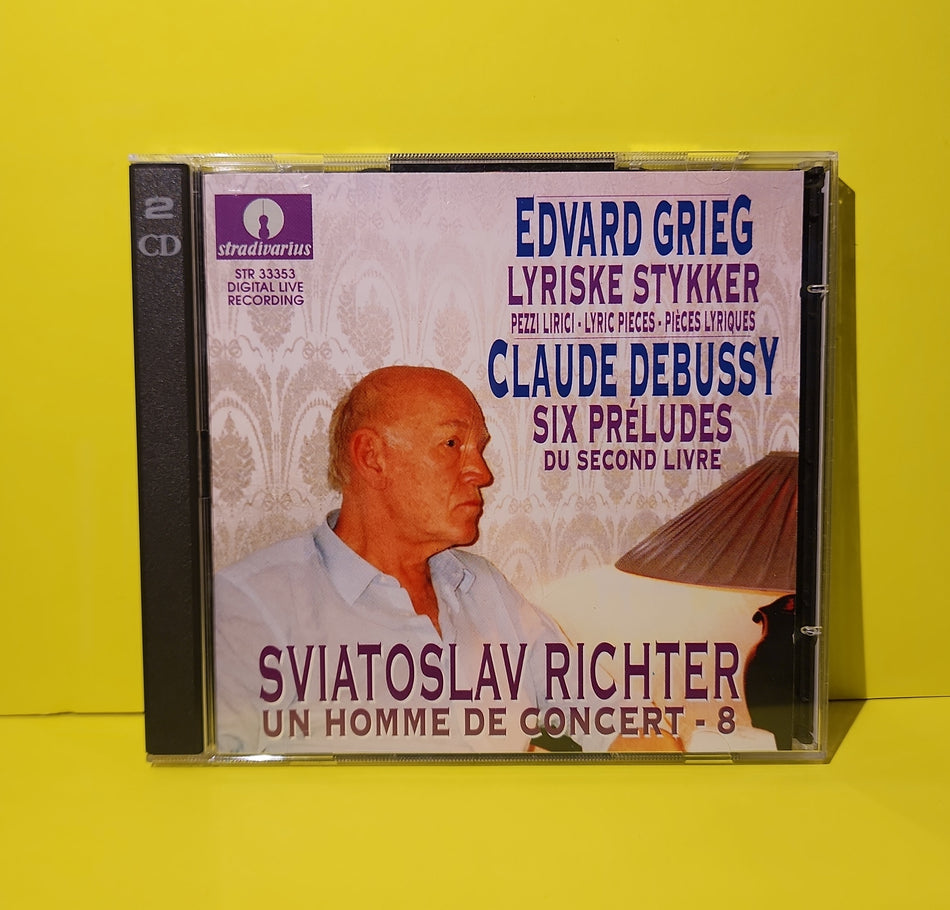 Sviatoslav Richter, Edvard Grieg, Claude Debussy - Lyriske Stykker / Six Préludes  - 1994 - STR 33353 Used - VG++ - 2 CDs