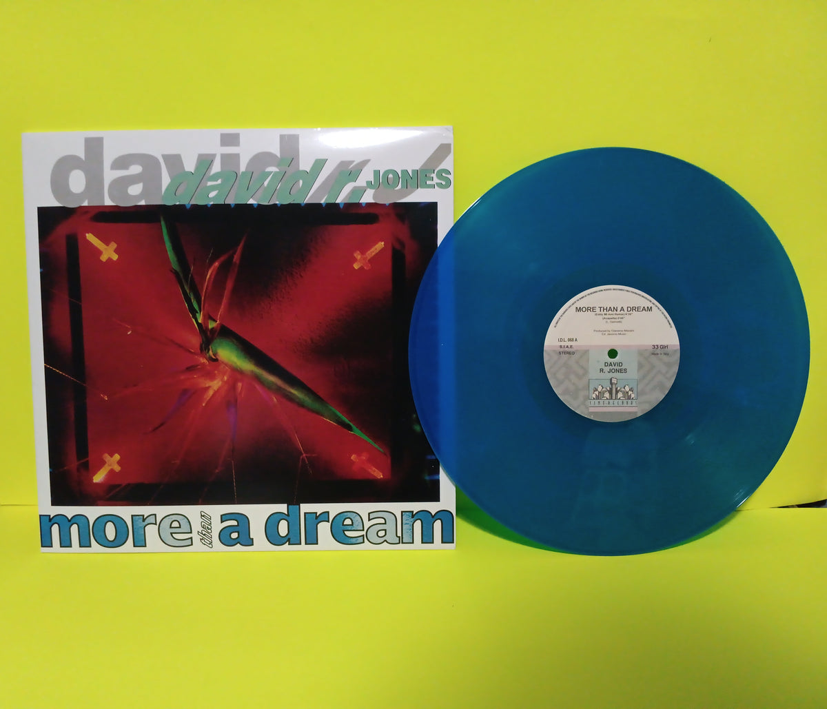 David R. Jones - More Than A Dream (Italy Italo-Disco Blue Vinyl) - 2024 - IDL 068 New - EX - Vinyl