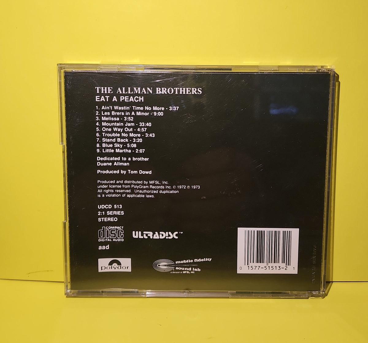 The Allman Brothers Band - Eat A Peach / Ultradisc - UDCD 513 Used - VG++ - CDs