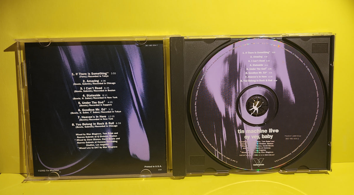 Tin Machine - Live Oy Vey, Baby - 1992 - 383 480 004-2 Used - EX - CDs