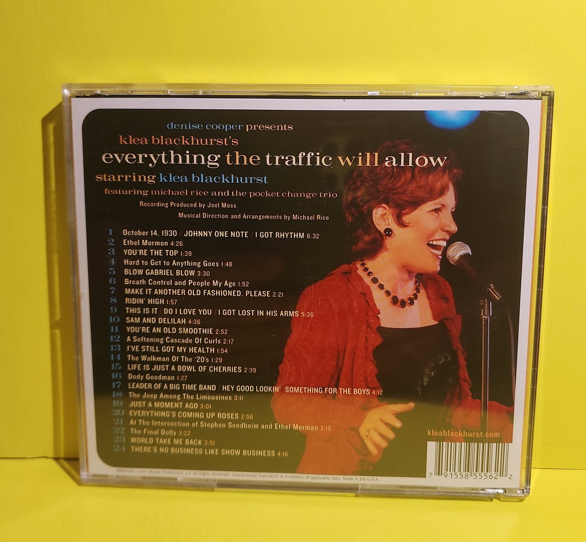 Klea Blackhurst - Everything The Traffic Will Allow .. Autographed  - 2002 - Used - EX - CDs
