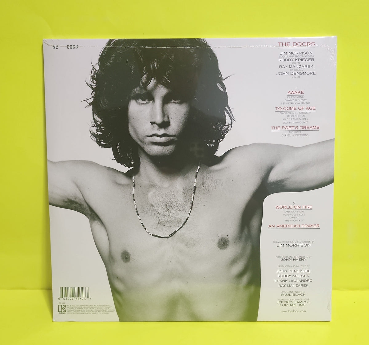 Jim Morrison Music By The Doors - An American Prayer - 2018 - R1 502 / 603497856237 New - Sealed - Vinyl