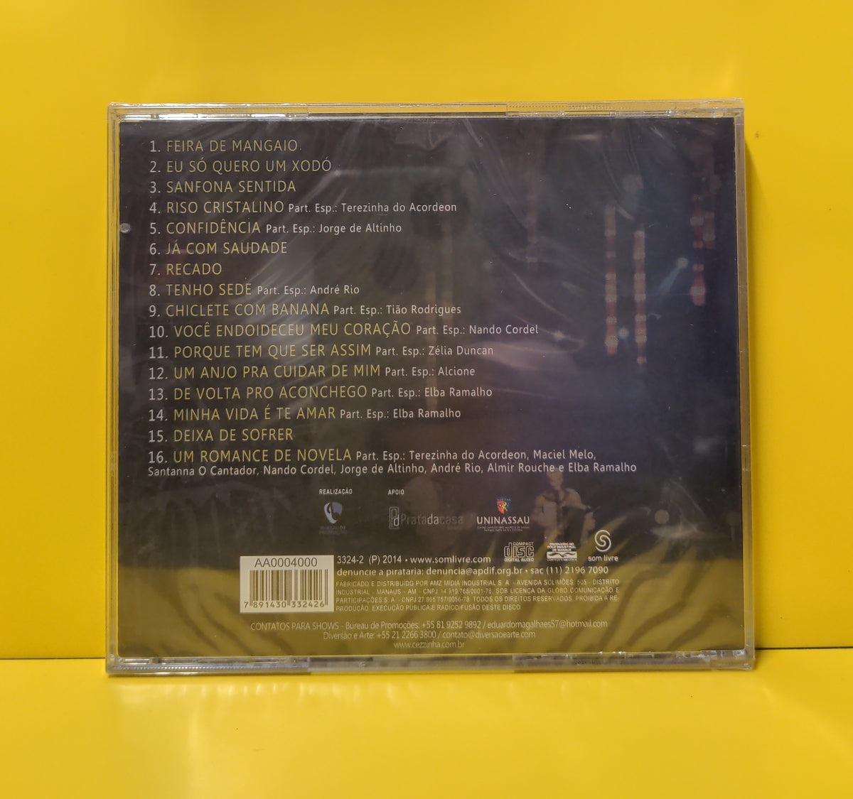 Cezzinha - Cezzinha & Convidados (Ao Vivo) - 2014 - 3324-2 New - Sealed - CDs