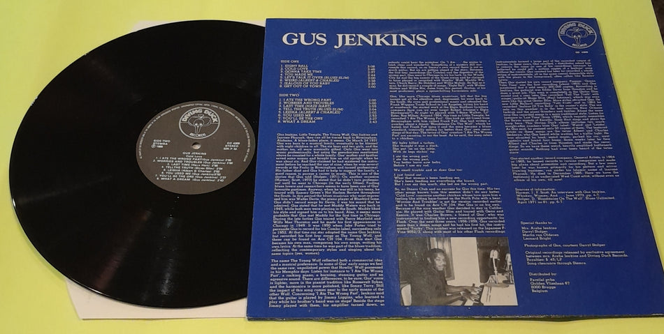 Gus Jenkins - Cold Love - 1986 - DD 4309 Used - VG++ - Vinyl
