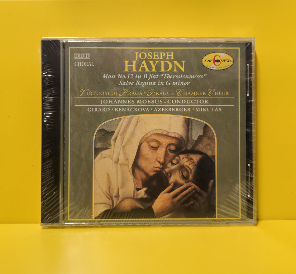 Joseph Haydn, Virtuosi Di Praga, Prague Chamber Choir, Moesus, Pancik, Ksica, Girard, Benackova, Azesberger, Mikulas - Mass No. 12 in B flat "Theresienmesse" / Salve Regina in G minor - 1994 - DICD 920216 New - Sealed - CDs