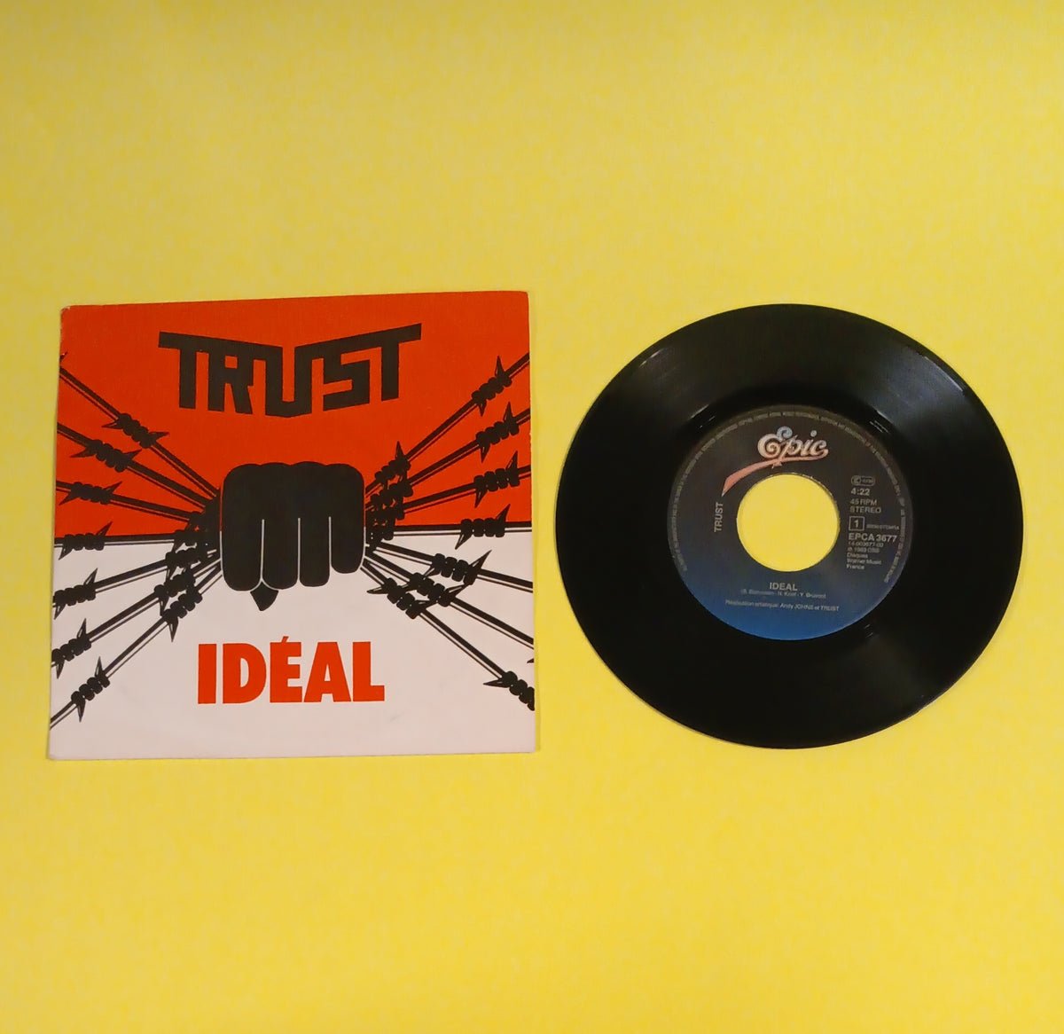 Trust - Ideal / Toutes Barricades (France 7") - 1983 - A 3677 Used - VG++ - Vinyl