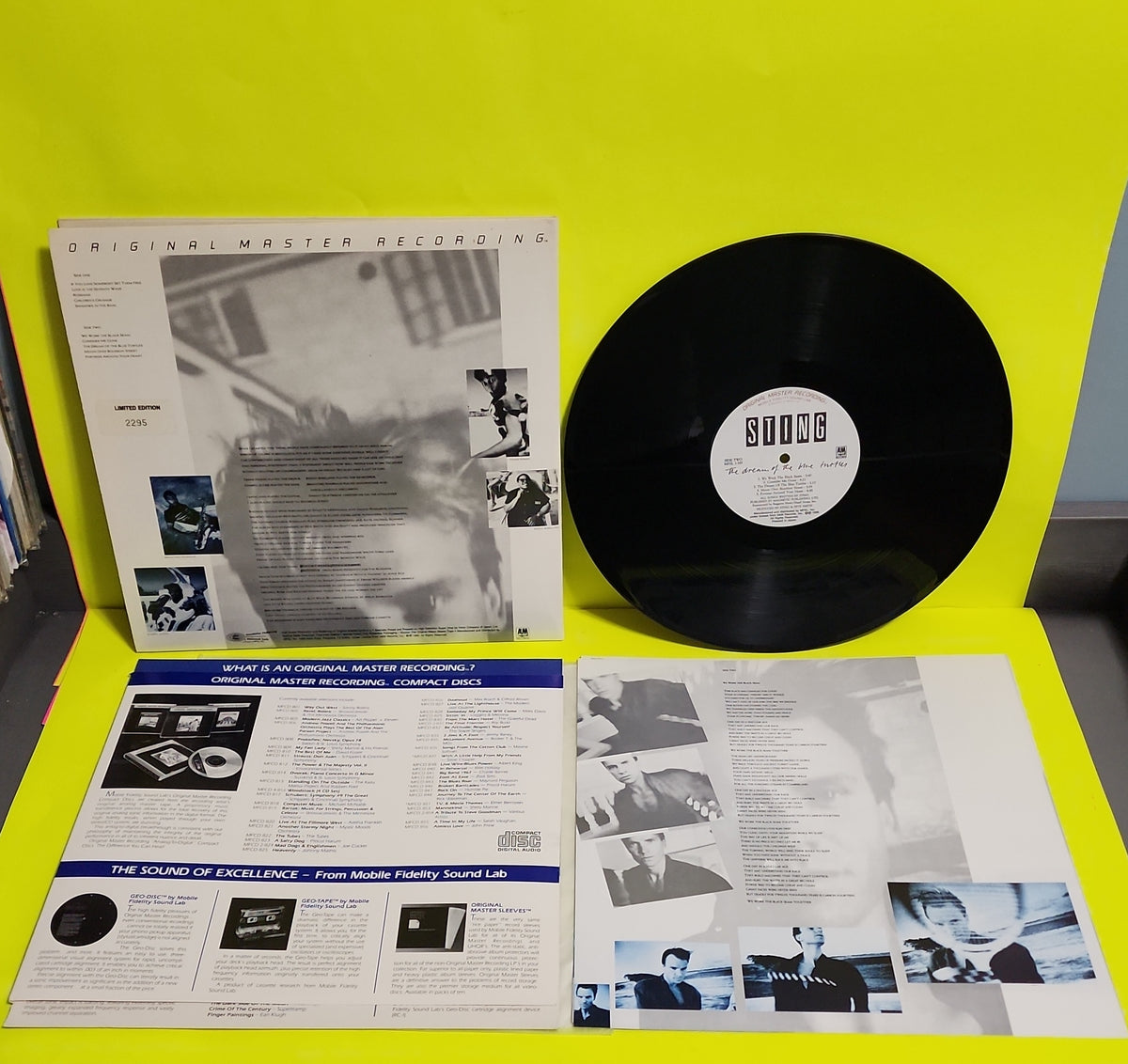 Sting - The Dream of Blue Turtles #ed Original Master Recording - 1985 - MFSL 1-185 Used - EX - Vinyl
