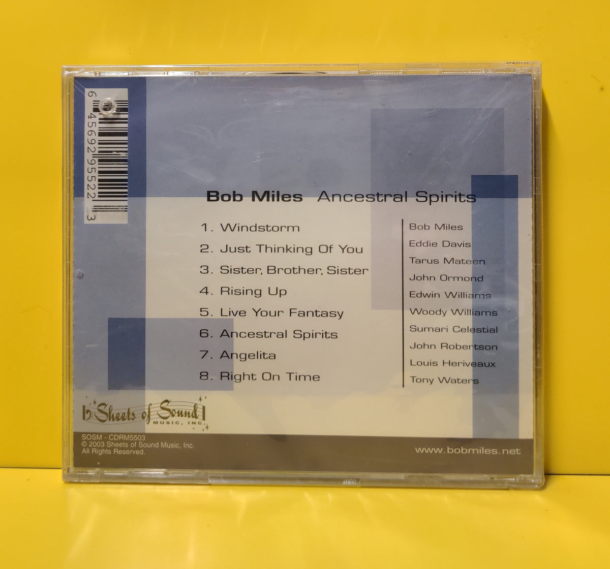 Bob Miles - Ancestral Spirits - 2003 - SOSM-CDRM5503 New - Sealed - CDs