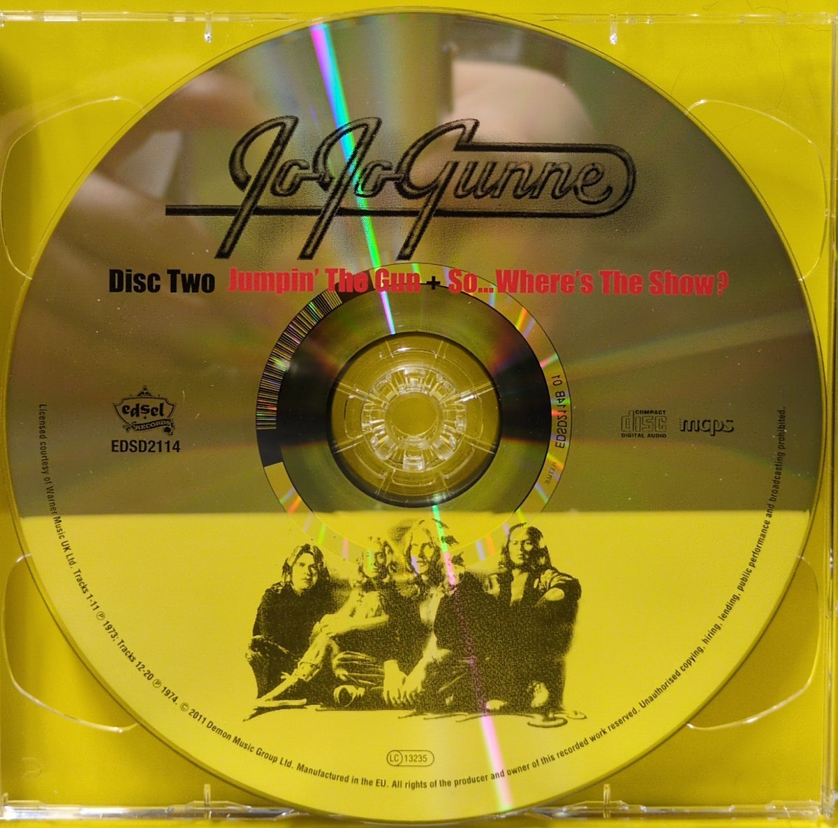 Jo Jo Gunne - Jo Jo Gunne + Bite Down Hard + Jumpin' The Gun + So ... Where's The Show? - 2011 - EDSD2114 Used - VG++ - 2xCD