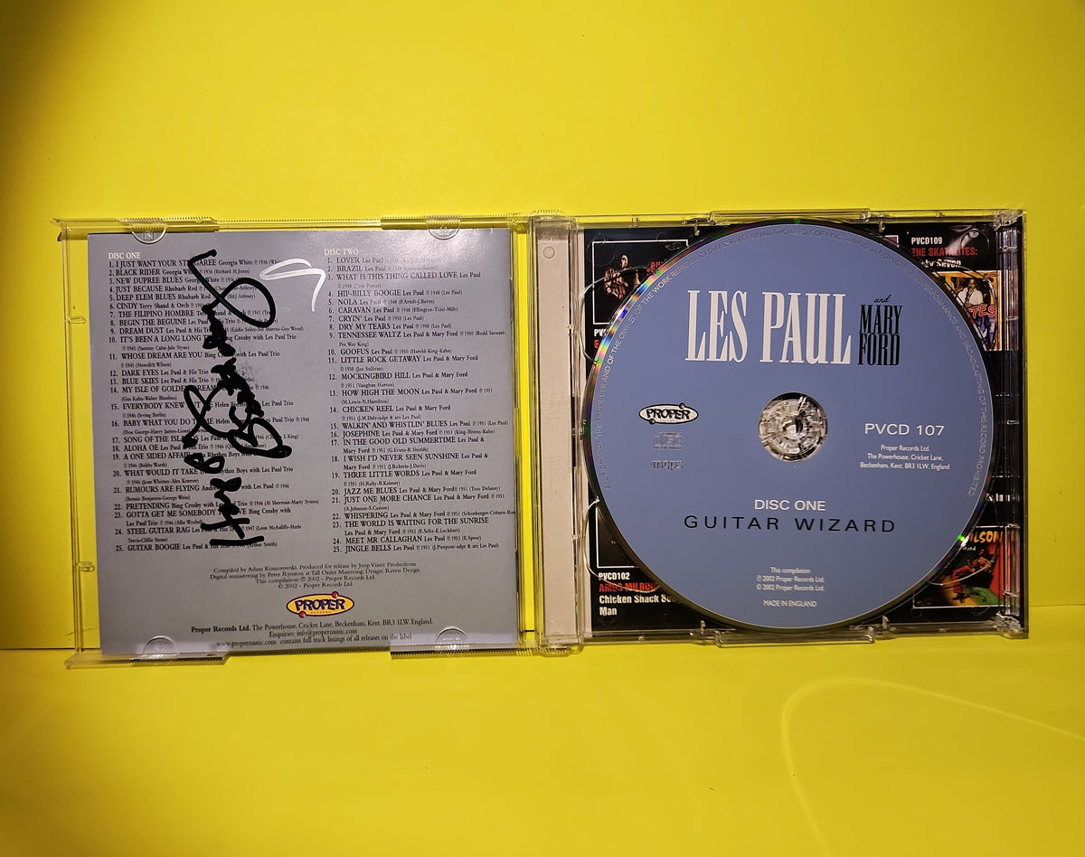 Les Paul & Mary Ford  - Guitar Wizard / Autographed  - 2002 - PVCD 107 Used - EX - CDs