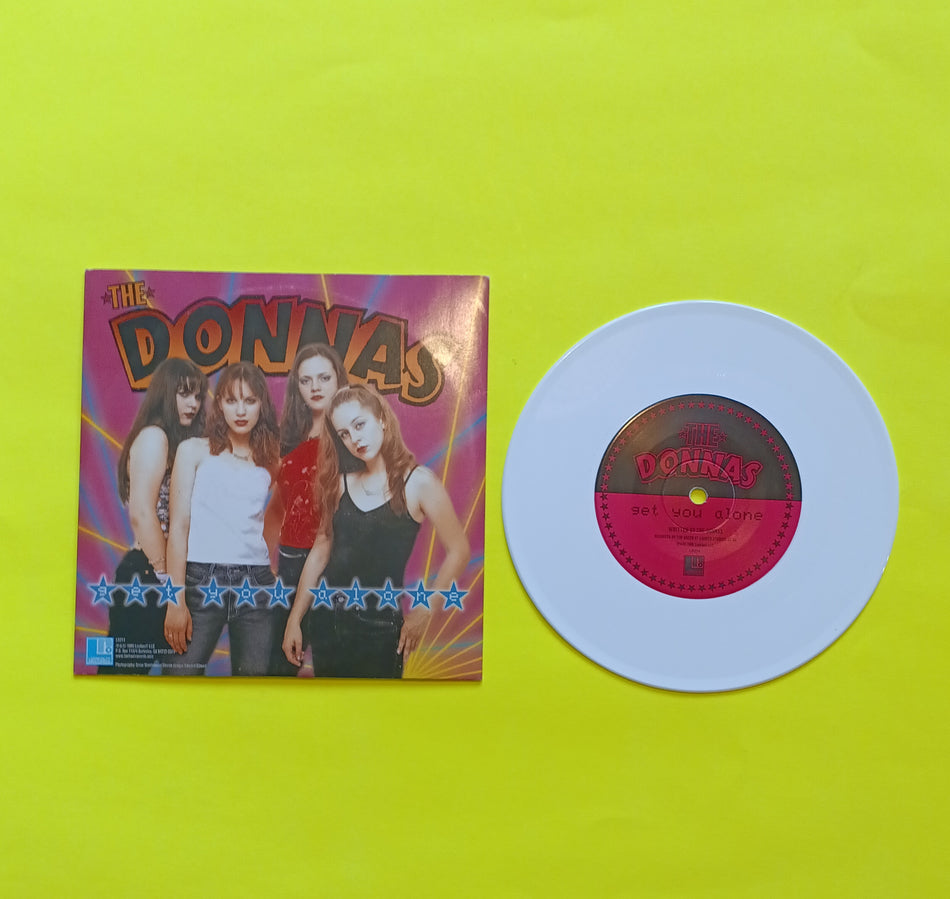 The Donnas/ Toilet Boys - Get You Alone / You Got It (White 7") - 1999 - LK214 Used - VG++ - Vinyl