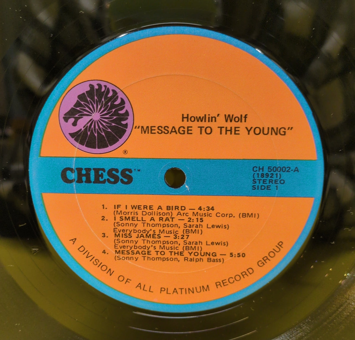 Howlin' Wolf - Message To The Young - 1977 - CH 50002 Used - VG++ - Vinyl - Reissue