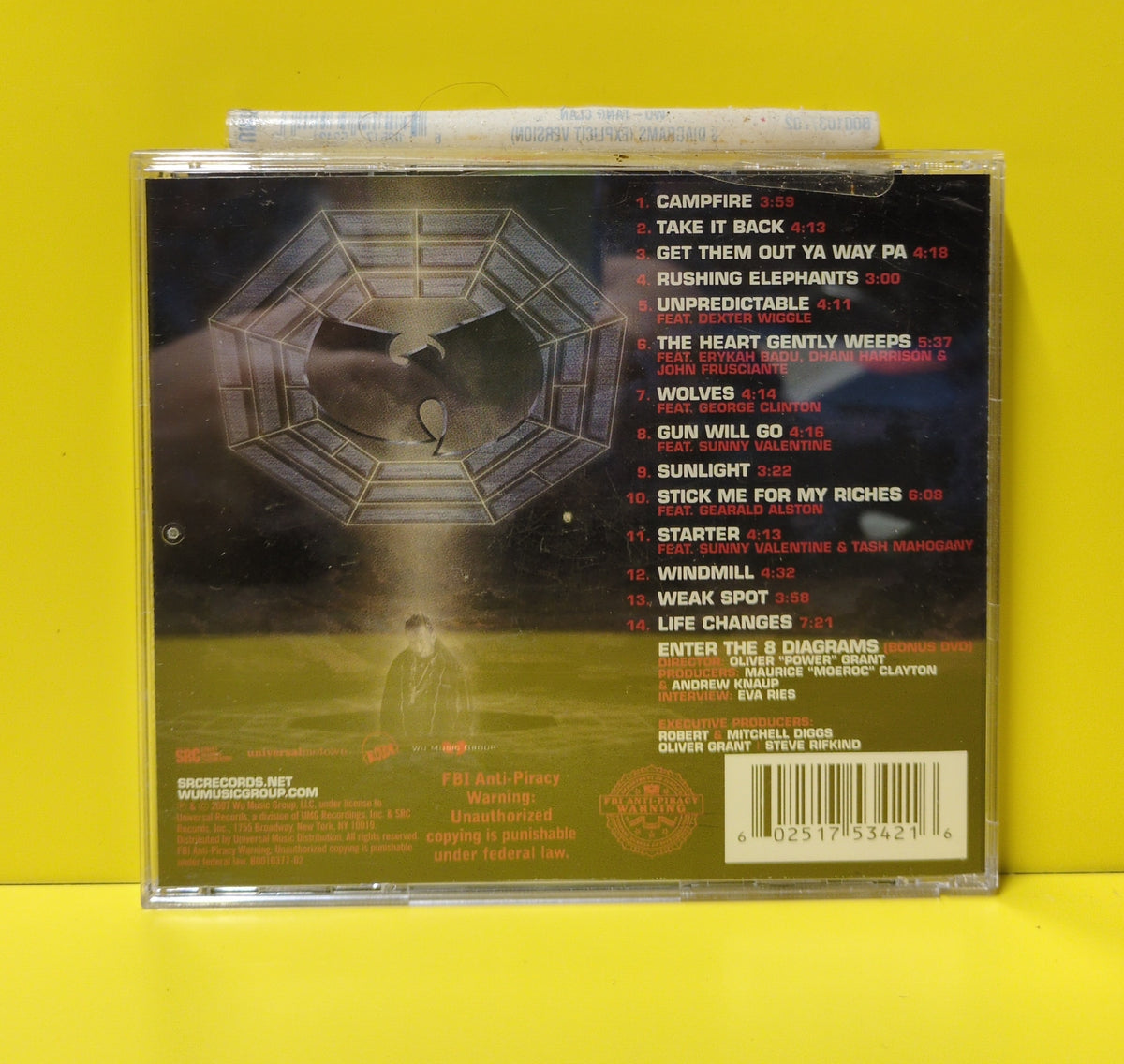 Wu-Tang Clan - 8 Diagrams - 2007 - B0010377-02 Used - EX - CDs - Bonus DVD