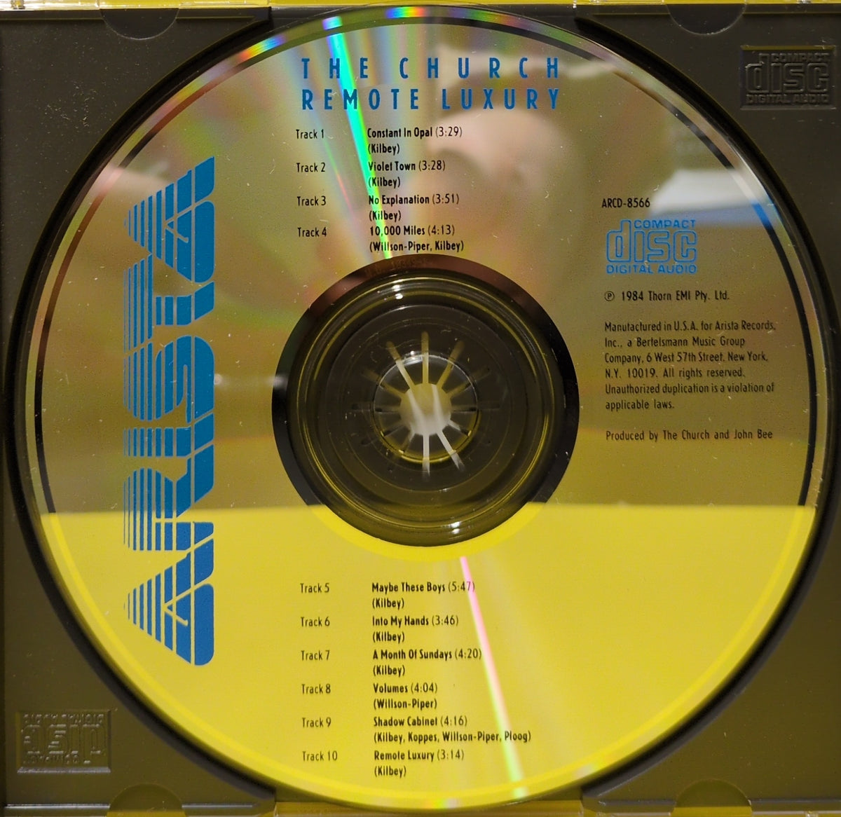 The Church - Remote Luxury - 1988 - ARCD-8566 Used - EX - CDs