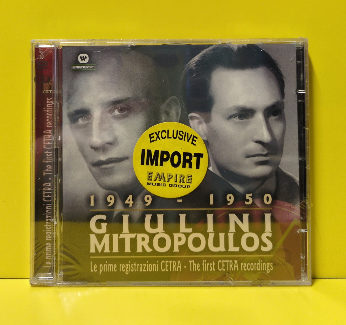 Carlo Maria Giulini, Dimitri Mitropoulis - 1949-1950 The First CETRA Recordings  - 2003 - 5050466-3127-2-3 New - Sealed - 2xCD