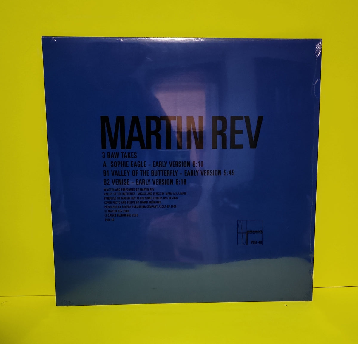 Martin Rev - 3 Raw Takes - 2020 - PUU-49 New - Sealed - Vinyl