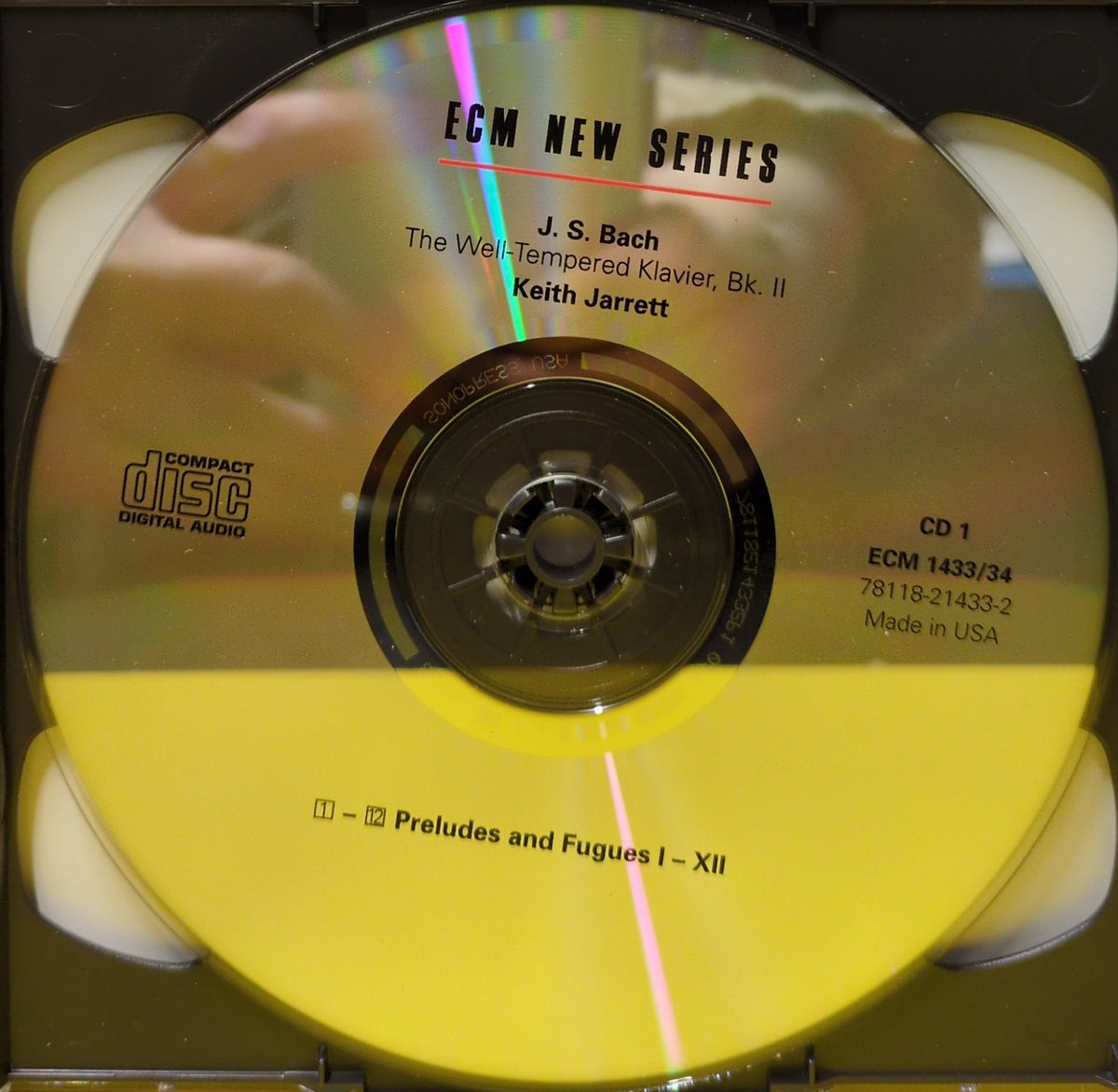 Keith Jarrett / J. S. Bach - Das Wohltemperierte Klavier, Buch II - ECM 1433/34 Used - EX - 2xCD
