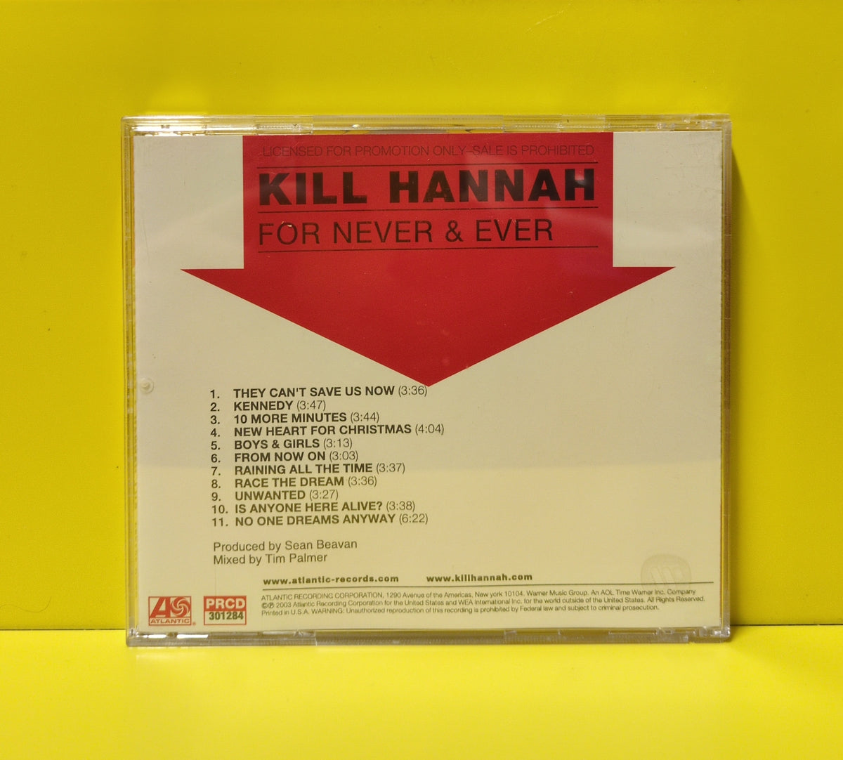 Kill Hannah - For Never & Ever - 2003 - PRCD 301284 Used - EX - CDs - Promo
