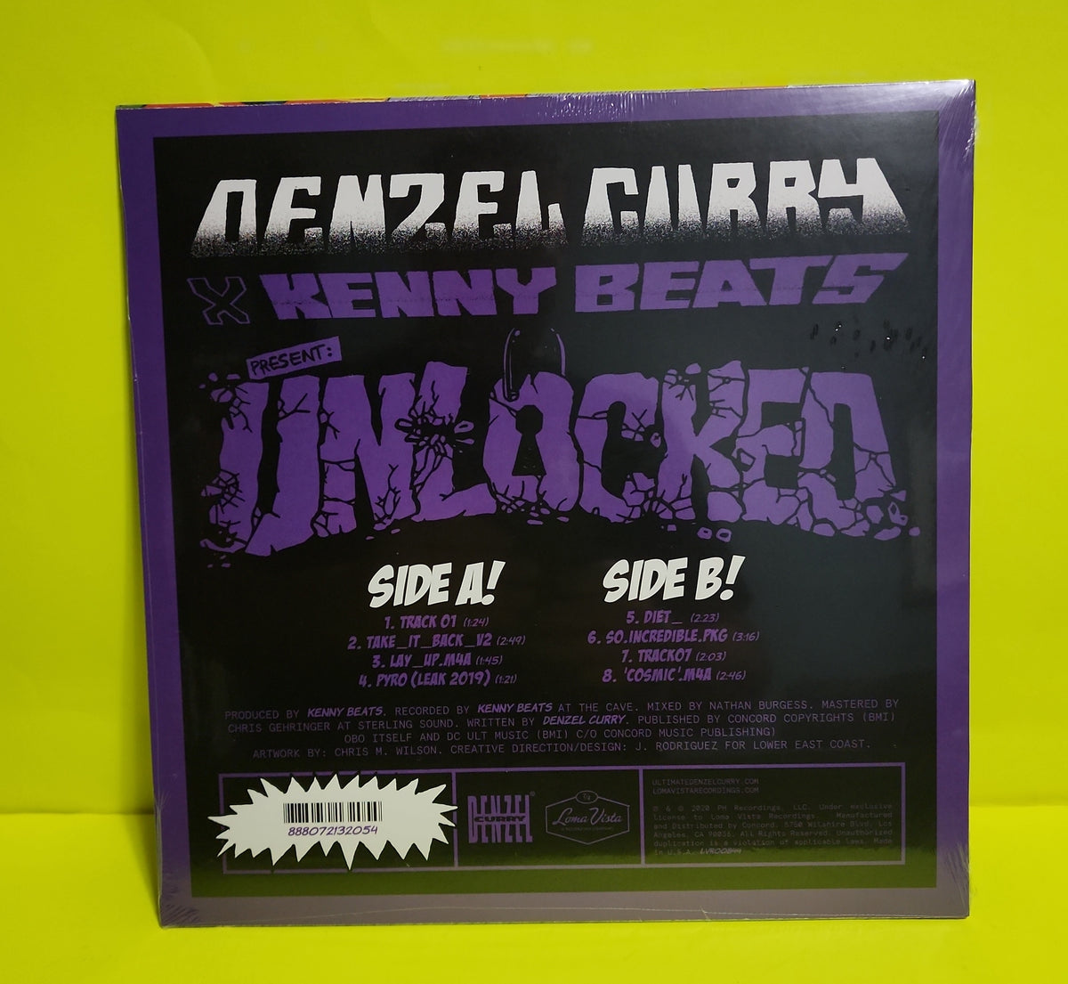 Denzel Curry - Unlocked - 2020 - LVR00844 New - Sealed - Vinyl
