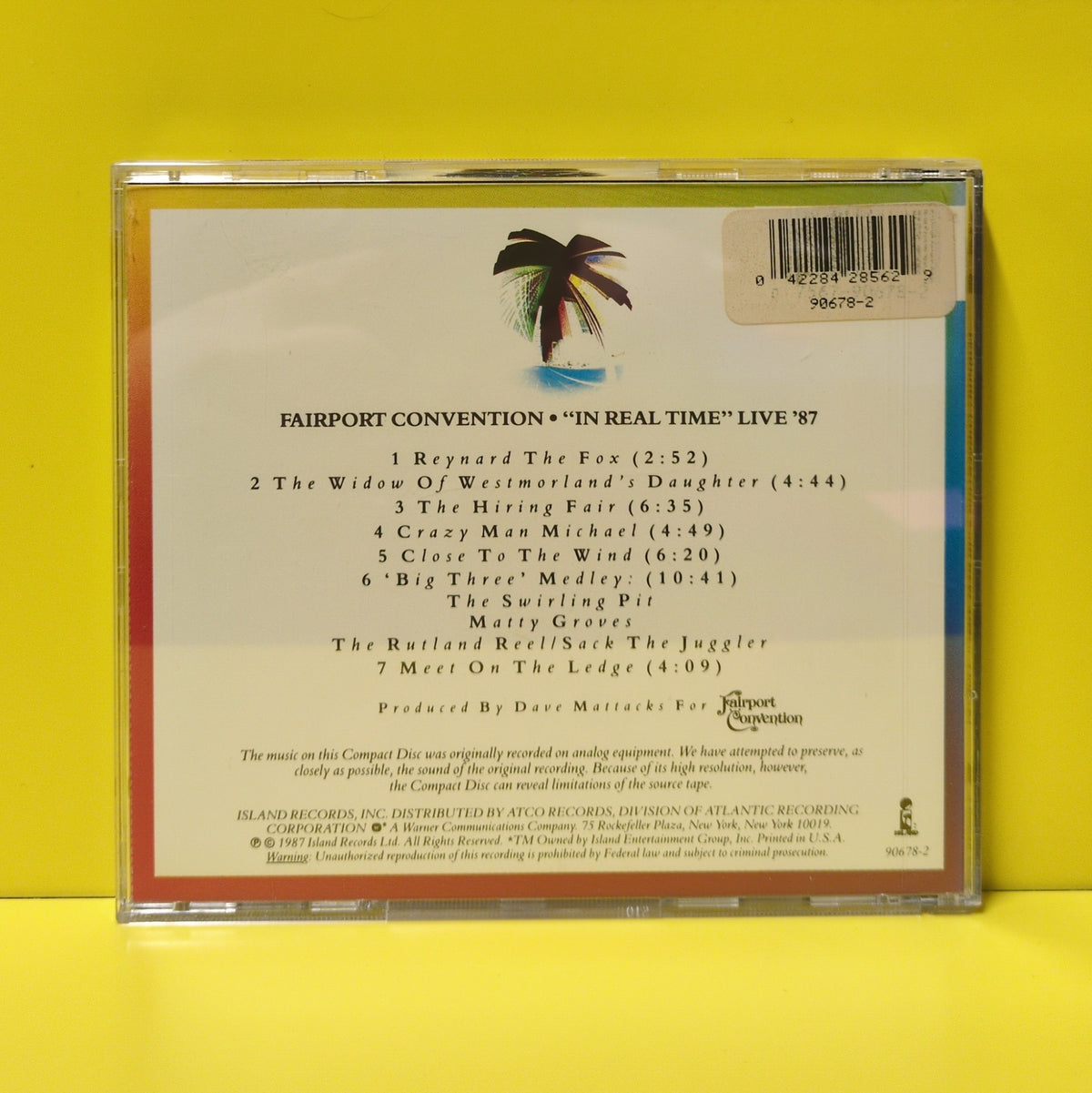 Fairport Convention - In Real Time (Live '87) - 1987 - 422-842 856-2 Used - EX - CDs