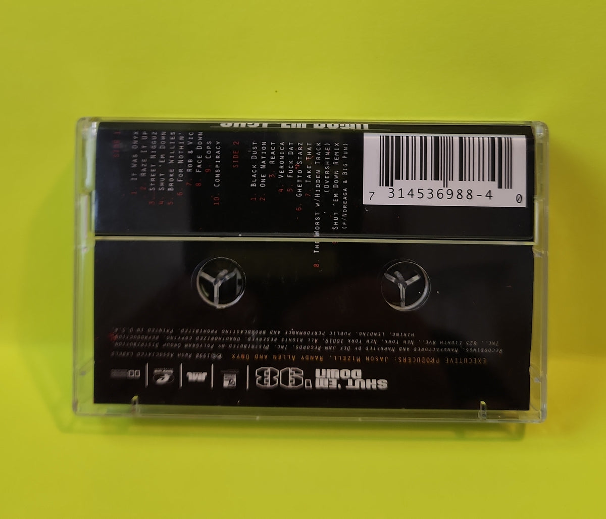 Onyx - Shut 'Em Down - 1998 - 314 536 988-4 - Used - NM - Cassettes