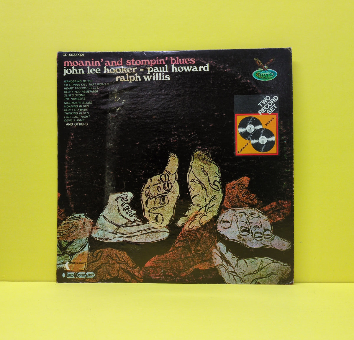 John Lee Hooker, Paul Howard, Ralph Willis - Moanin' And Stompin' Blues - 1976 - GD-5032X(2) Used - EX - Vinyl - 2xLP
