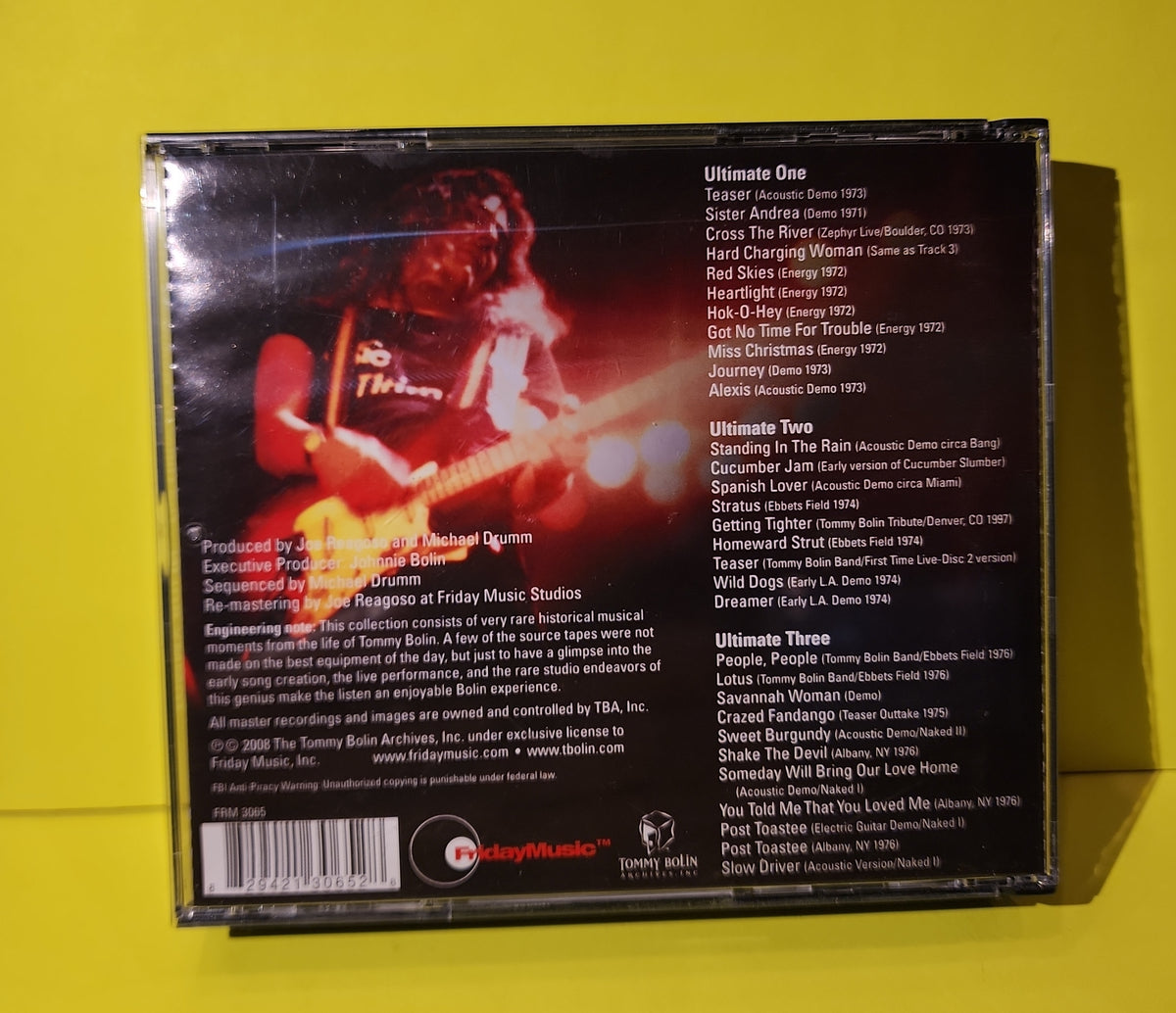 Tommy Bolin - The Ultimate: Redux / 3 CDs Set. - 2008 - FRM 3065 Used - VG+ - CDs